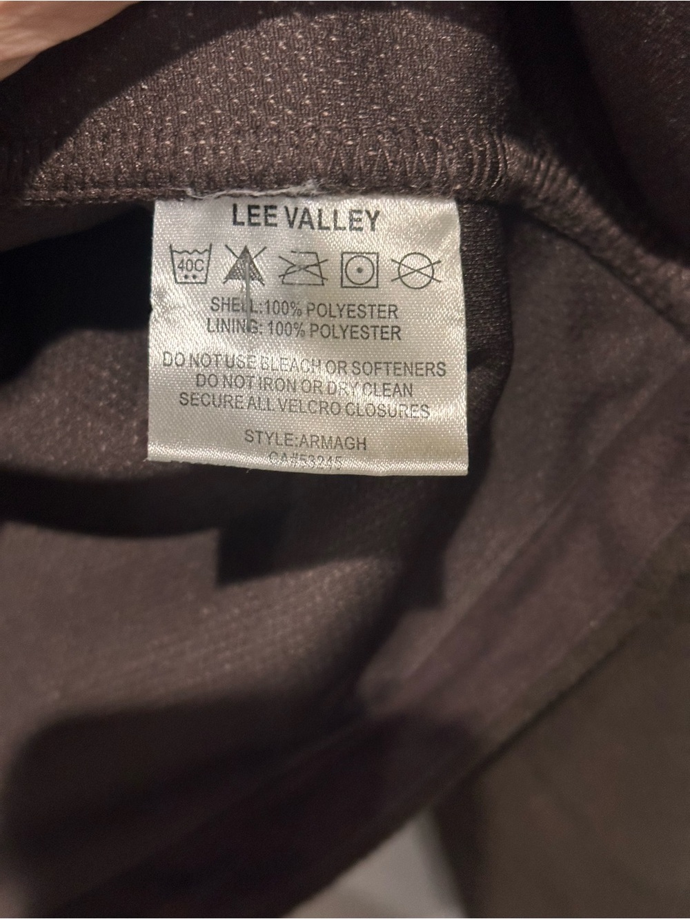 Men's Brown Full-Zip Fleece Jacket - Picture 4 of 6